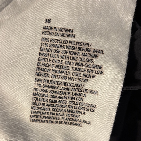 2 pairs - Black Uniform pants -size 16- Cat and Jack - Picture 5 of 5